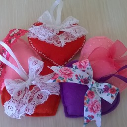 Валентинки из фетра в наличии