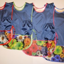 Фартук для кухни для уроков труда в школе накидка для рисования детский фартук.