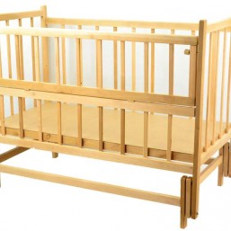 Детская кровать шарнирнаяс откидной боковиной