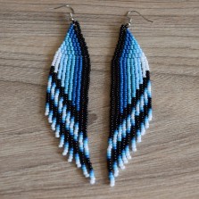 Яркие серьги из бисера