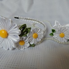 Обруч, повязка, заколка, резиночка "ромашка"