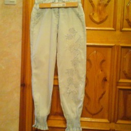 Джинсовые летние штаны 8-10 лет