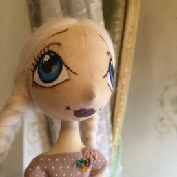 Интерьерная текстильная кукла! 