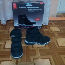 Полуботинки женские на танкетке Вокмакс