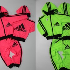 Спортивный демисезонний костюм Неон Adidsa/Адидас, Микки=двунить 