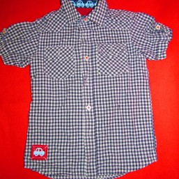 Модная рубашка в клеточку рост 104.110, 116 р