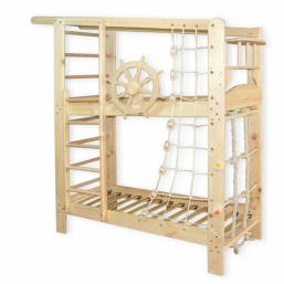 Двухъярусная кровать спортивная. Спортивный уголок, шведская стенка