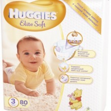 Подгузники Huggies Elite Soft 3 Mega 80 шт