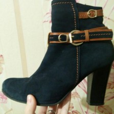 Обмен/Замшевые сапожки натуральные деми