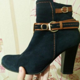 Обмен/Замшевые сапожки натуральные деми