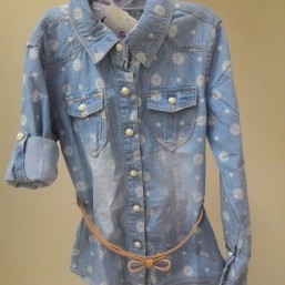 джинсовая рубашка девичья