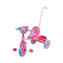 Трехколесный велосипед Пеппа с ручкой 