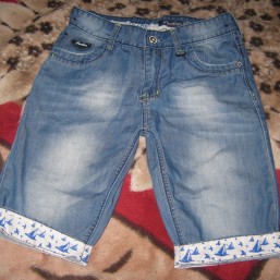 джинсовые бриджи 