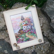 Вышивка крестом "Маяк на рассвете"