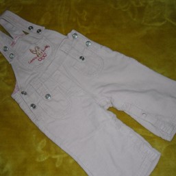 велюровые штаны -комбинизон на кнопках р.74см.