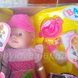 Кукла-Пупс Baby Doll BB 8001-5-7-8 (9 функций) аналог куклы Baby Born