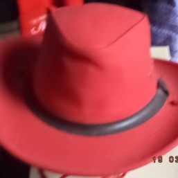 шляпа ковбойская -красная -