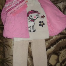 курточка, гамаши, штаны, безрукавка, гольфик комплект