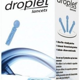 Ланцет (скарификатор) медицинский стерильный Дроплет 28G, 100 шт, Польша