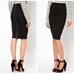 Фактурная юбка-карандаш с молнией сзади warehouse( идет на m и l )