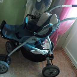 Коляска-трансформер Chicco tech 6 wd 2 в 1 зима-лето