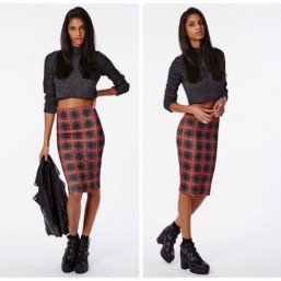Юбка-карандаш в клетку (s,маленькая m) Missguided