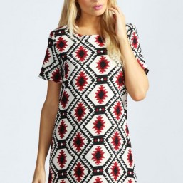 Легкое платье-туника на молнии сзади vera & lucy