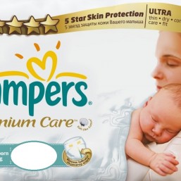 Памперсы premium care 1 (2-5кг).  100 шт