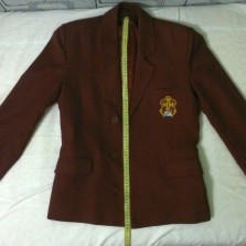 Пиджак бардовый для 9-11 класса