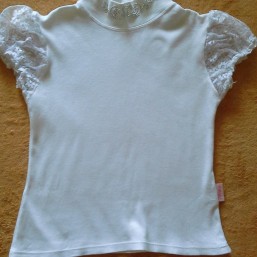  Блуза школьная с коротким рукавом 