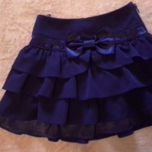 Юбка школьная, черная 