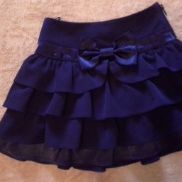 Юбка школьная, черная 