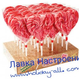 Леденцы на палочке Сердце