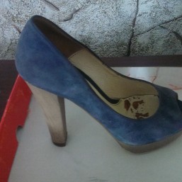 Туфли замшевые