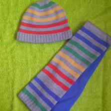 Осенняя шапка +шарф