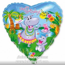 Фольгированные шары с рисункомф 18