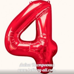 Шар фольгированный красная 