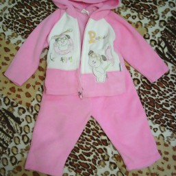 Спортивный флисовый костюм