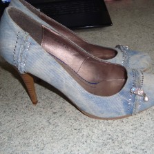 Туфли джинсовые