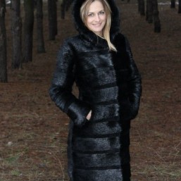 Шуба из стриженной нутрии