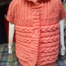 кардиган- пелерина для девочки