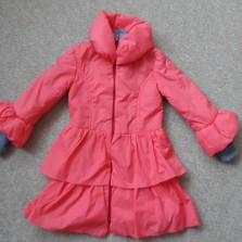 Пальтишко для маленькой модницы осень-весна на 3-5 лет