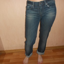 Джинсы, 24 размер, L32, бренд Perises, бойфренды, джинсы с подкоткой