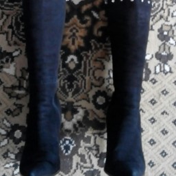 Сапоги замша зимние 36.р.