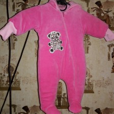 Велюровый комбинезон для принцессы 