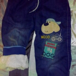 джинсы теплые 