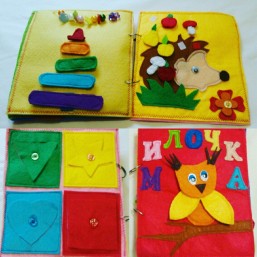 Книги из фетра для развития