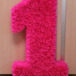 цифра один на годик