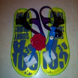 силиконовые сандали. 