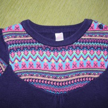 Трикотажное платье на девочку 1,5 - 2 - 2,5 лет